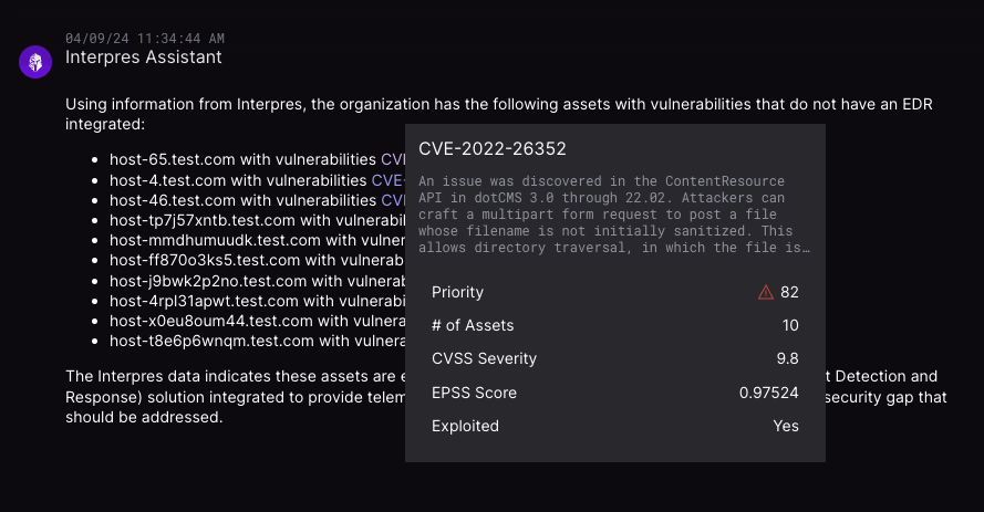 Cybersecurity Chat Modal